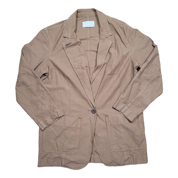 Womens Everlane Organic Cotton Single Button Long Oversized Blazer Size Medium - Picture 1 of 6